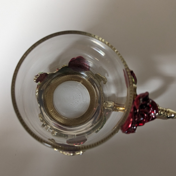 Arc of France Butterfly and Flower Vintage Glassware - Picture 3 of 7